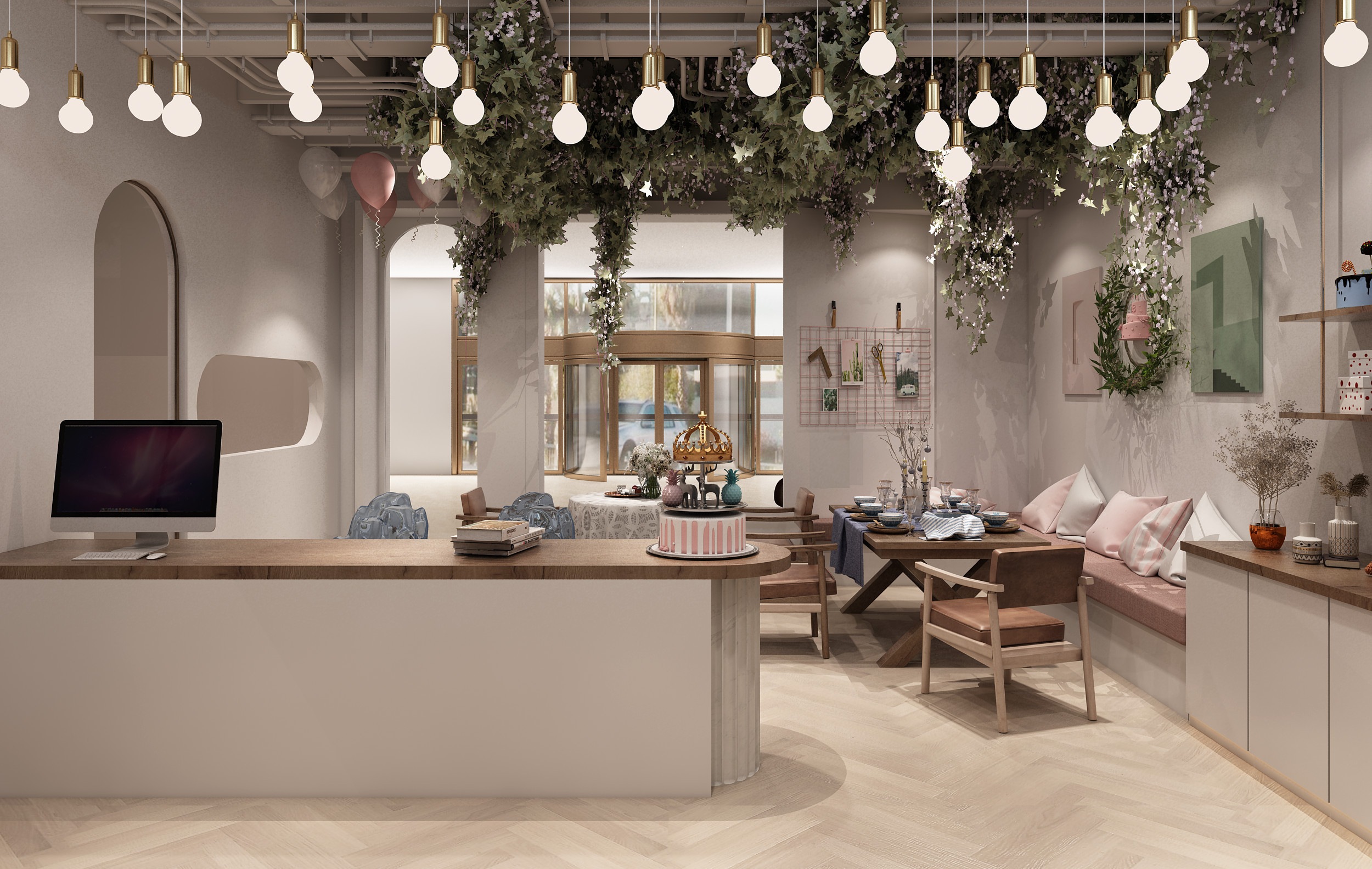 东莞餐饮店装修设计/30平方ins风格的东莞咖啡甜品店装修设计 - 东莞