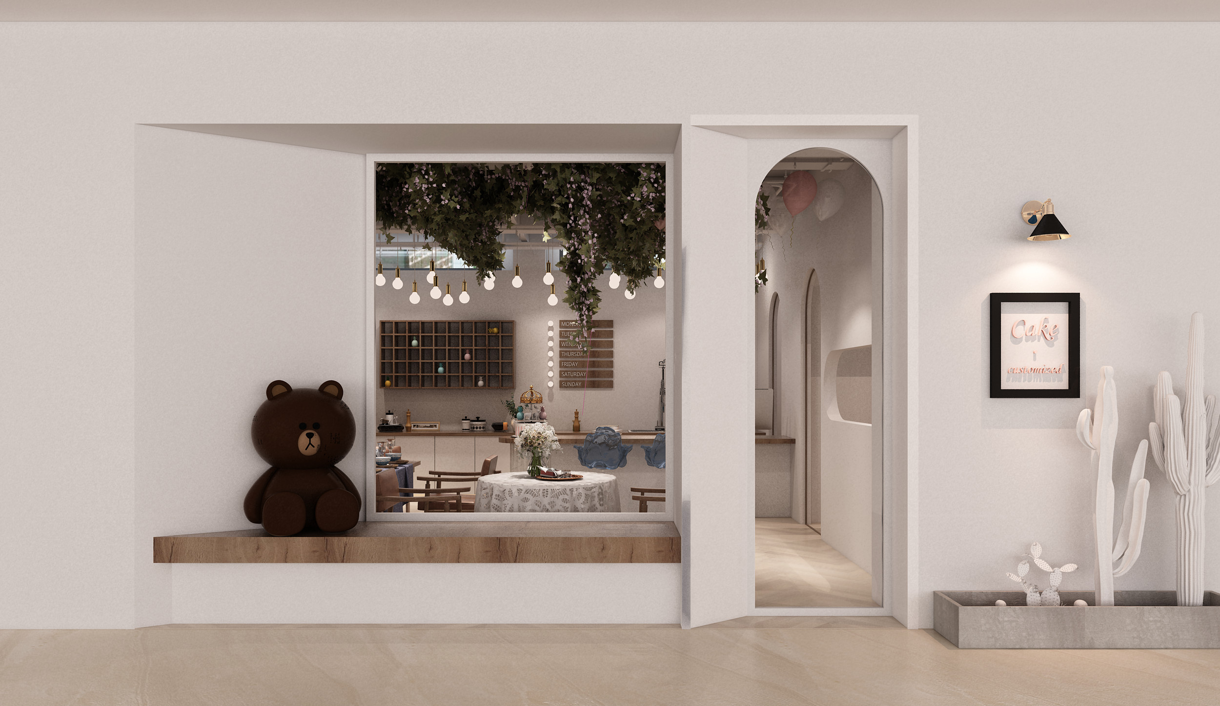 东莞餐饮店装修设计/30平方ins风格的东莞咖啡甜品店装修设计 - 东莞